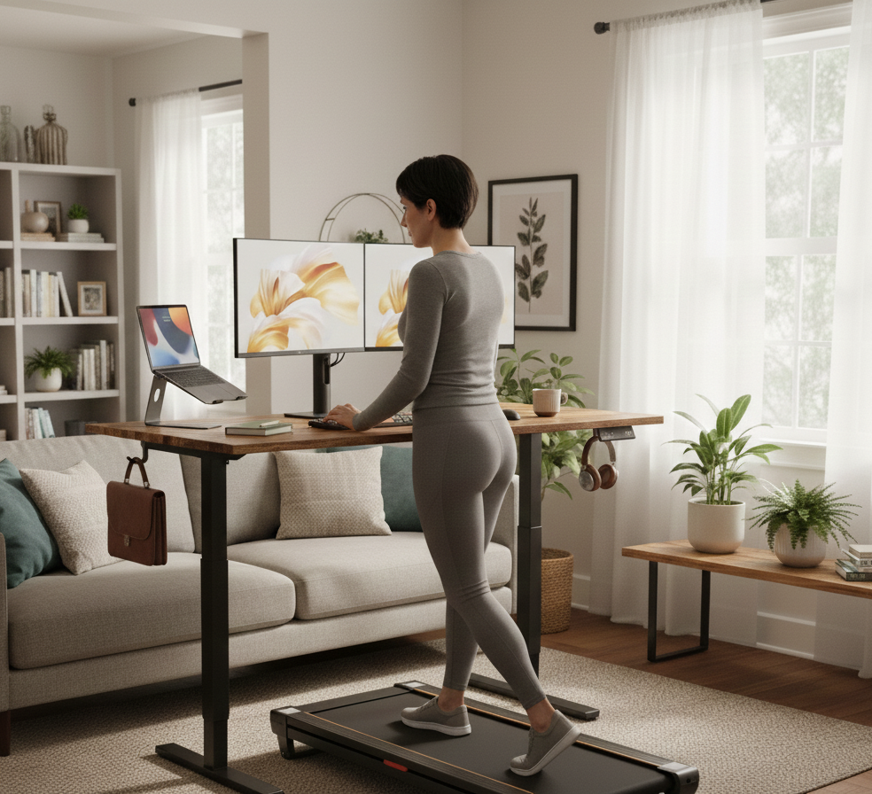 Tapis de marche - BOUGE+ Rose